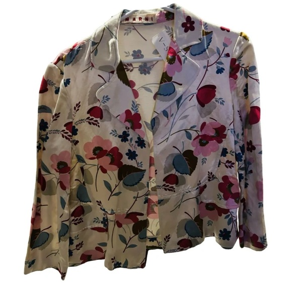 Stunning and rare Marni vintage floral blazer. - Picture 7 of 16